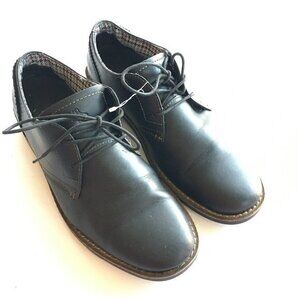 Original Penguin Black Leather Oxford Loafers Laces Up Dress Shoes Mens Size 9.5